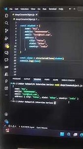 How to deep clone an object in JS.
