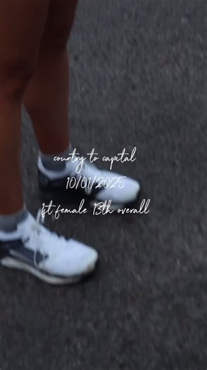 Katie 🏃🏽‍♀️ on Instagram: "Those are the exact words I wrote in my notes app the day before @go_beyond_sport Country to Capital, 43 mile ultra. If someone told me I’d take the win averaging 8.25 min/mile, to be honest i would believe them because of how hard I worked in the build up. I planned to go out hard, get comfy then stay in that pace, but the truth is I never got comfy I gave it everything. Comfy kills dreams. Such a beautiful route, I love this sport. I can’t thank my crew enough @bra