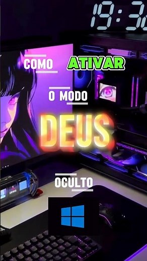 COMO LIBERAR O MODO DEUS DO WINDOWS EM 10 SEGUNDOS ⚡ | #pc #windows #dicaspc #pcgamer #tecnologia