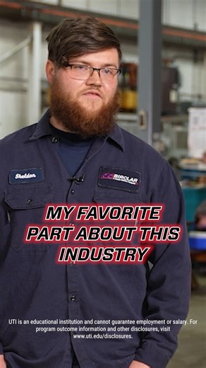 7.3K views · 24 reactions | Robotics and Automation grad Sheldon Obuch shares what he loves most about the industry.  Interested in exploring career paths? 烙 Check out your options here: https://bit.ly/4it0H0J #RoboticsAndAutomation #Robotics #UTIStudent UTI is an educational institution and cannot guarantee employment or salary. For program outcome information and other disclosures, visit https://bit.ly/3PxTdMW. | Universal Technical Institute | Facebook