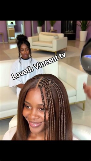 “No Hands… Just a Machine? 🤯 Perfect Knotless Braids!”Short & Punchy: #braids #knotlessbraids