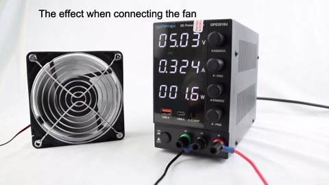 DC Power Supply, Bench Power Supply with Encoder Knob, Adjustable Regulated Power Supply with 5V 3.6A USB & Type-C Quick-Charge, Variable Power Supply with Overcurrent Protection (0-30V 0-5A)