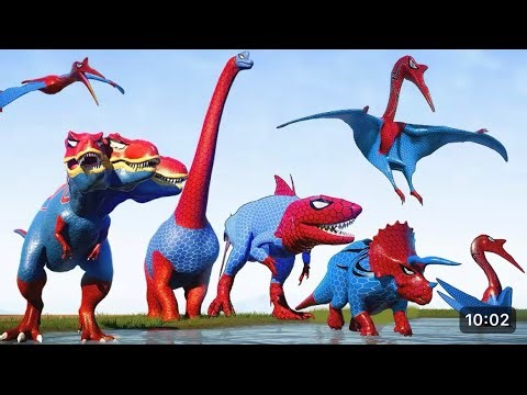 Spider-Man Dinosaurs Team Up! 🦖 | Epic Dinosaur Squad Animation