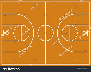 Basketball Court Floor Line On Wood Stock Vector (Royalty Free) 2262614793 | Shutterstock