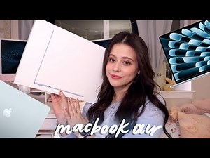 UNBOXING THE NEW M4 MACBOOK AIR in sky blue!☁️🫧🩵