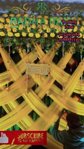 Haldi Function Decoration Design 2026 | Haldi Ceremony Decoration | latest Haldi Stage Design Ideas