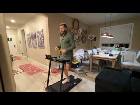 Treadmill with Incline, 3.0HP Small Treadmills for Home, Portable Electric Treadmill with Handles