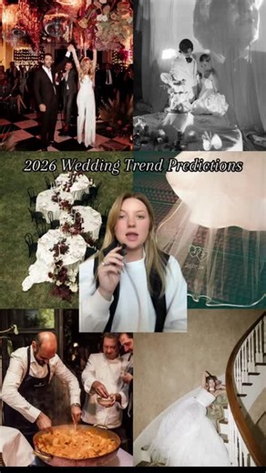 Richmond Weddings® | Bridal Shows & Expos | Magazine | Blog on Instagram: "Calling all 2026 couples 👀💐 These trends are taking over next year — think big color, sensory experiences, and editorial everything. Which ones are you saying “I do” to? 💍👇 . Photos sourced from Pinterest -- credits below ⤵️⤵️ #1: Paige Mckenzie #2: Joshua Woodland #3: Hannah Rosser #4: Maison Bastien #5 Lily Reid #6 Kayla Lynne Photo"