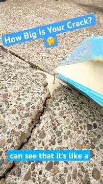 Cracking Concrete? Problem Solved ✅ DIY How To Repair Small Or Large Cracks 👍 #concrete