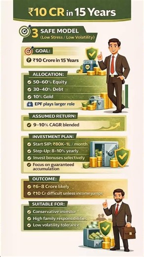 Safe model of, Can EPF and SIP make you 10 Crore in 15 years? #caamitmishra #growth #model