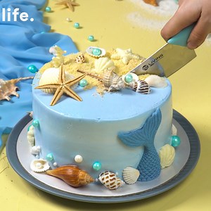 3.2K views · 166 reactions | Fancy Blue Cake Decorating Ideas | Life Cake | Facebook