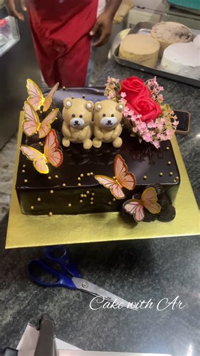Cake with Ar | Chocolate cake design idea #cakedecorating #cakeart #cakedesign #bakinglove #viralreels #cakesofinstagram #instacake #explorepage... | Instagram