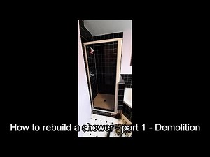 How to rebuild a shower - part 1 - Demolition