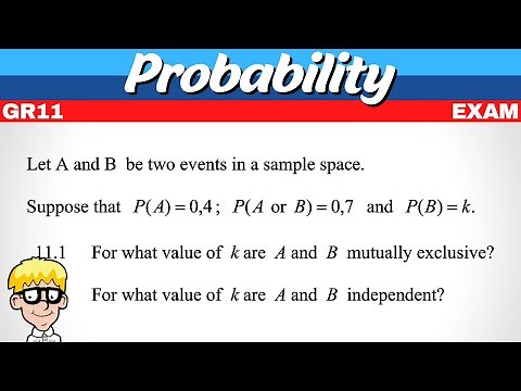 Probability Grade 11 Exam Questions