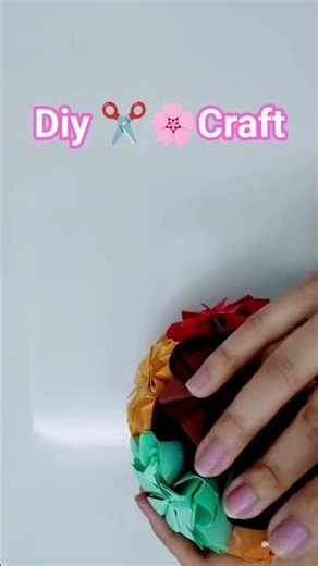 🌸✂️🌸How to Make a DIY Kusudama Flower Ball | Easy Origami Tutorial