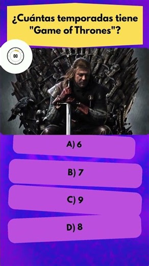 👑 Trivia Express: ¿temporadas de GoT en 6 segundos?