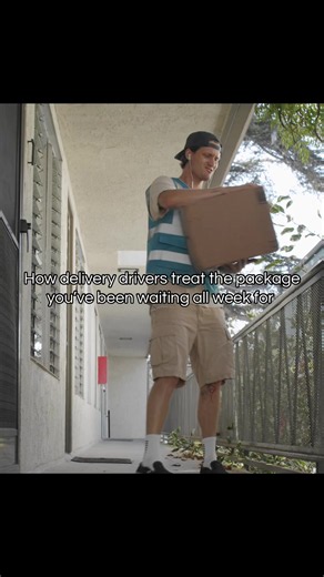 How delivery drivers treat the package you’ve been waiting all week for. Haha they really don’t care at all. @Alex @Joey #Sketchcomedy #relatable #funny #comedy #delivery