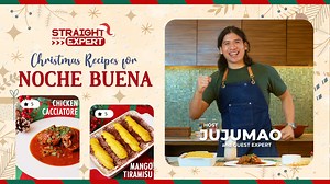 2.6K reactions · 57 shares | NOCHE BUENA WOULDN'T BE COMPLETE WITHOUT THE MAIN DISH AND THE DESSERT!  Here are some main dish and dessert ideas from Jujumao, host and guest expert, for #StraightFromTheExpert's Christmas episode! Watch HERE: | GMA Lifestyle | Facebook