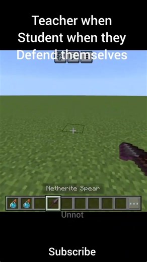 Teacher when students defend themselves 🫡#minecraft #shorts