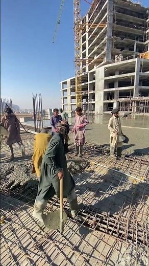Slab Concrete Work | High-Rise Building Construction | RCC Slab Pouring Process
