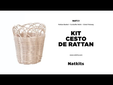 Aprender cestería -Tutorial cesto ratán paso a paso - Natkits