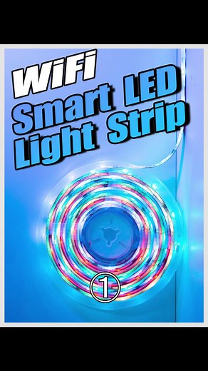 Install a smart led strip light for rgb light#appcontrolledlights #led...