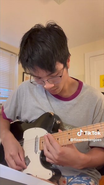 Riffs to improve quality of sleep #telecaster #viralvideo #guitartok #asmr #shoegaze #guitar #trending #guitarmod #indierock #viral #producertok #guitarloop #mathrock #emo