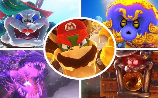 【超级马里奥▪奥德赛☛Boss合集】Odyssey▪All Bosses☛Super Mario Odyssey●任天堂经典游戏【游戏▪纯玩儿○无讲解】