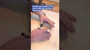 Simple way to make a trim router table #woodworking #tools #diy