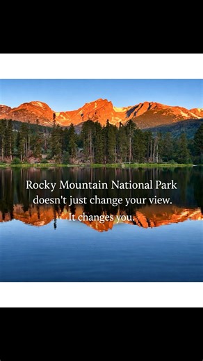 🏔️ "Rocky Mountain National Park doesn't just change your view. It changes you." 💙 Real talk... The first time I stood in front of a view like THIS... I didn't expect it to hit me the way it did. Sure, I knew it would be beautiful. Everyone says RMNP is stunning. But nobody warns you about the OTHER stuff. The way the mountains make you PAUSE. The way the stillness forces you to just... breathe. The way you leave feeling like a slightly different version of yourself. Less stressed. More gratef