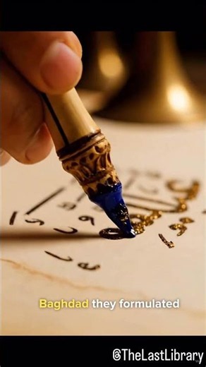 They were writing with real gold dust 1,000 years ago...