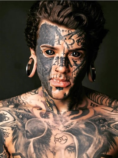 “He covered 95% of his body in tattoos — then changed for his daughter” 👶🖤 Once unmissable for his extreme look, Ethan Modboy Bramble is now reversing it all to be a better dad. See his dramatic transformation in the the comments 👇 | Stories Of The World