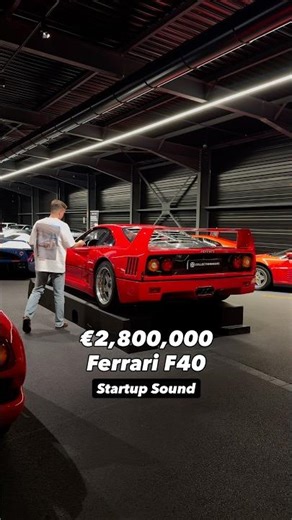 Ferrari F40 Sound 🗿 Best V8 ASMR #f40 #ferrari #ferrarif40 #rev #coldstart #asmr #shorts #supercars