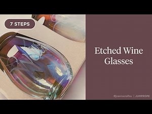 ETCHED WINE GLASSES | How To Etch Glass with Etching Cream | Cricut Made