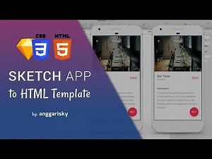 Sketch App UI Design to HTML and CSS Tutorial