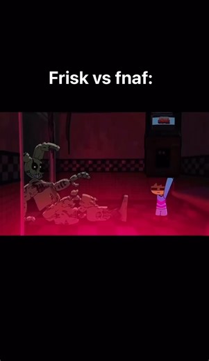 Frisk vs fnaf universe💀 #foryoupage #fnaf #frisk #undertale #fight