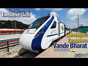 Coimbatore to Bengaluru Cantonment by Executive Class of 20642 Vande Bharat Express | Train Journey