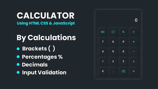 JS - 🧮💻 用HTML、CSS和JavaScript DIY一个计算器 - 新手也能上手！🚀