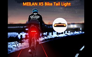 Watch MEILAN Smart Bike Taillight Wireless Turn Signals Auto Brake on Amazon Live