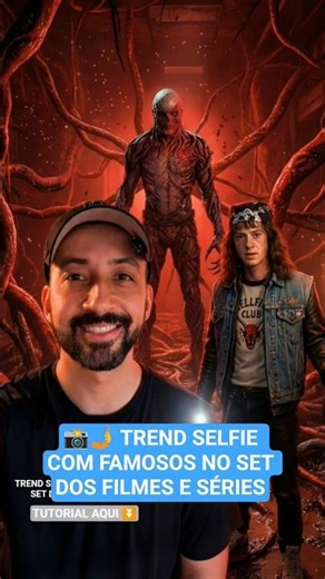 📸🤳 Trend Selfie no set de filmagens de filmes e séries #trend #filme #serie #StrangerThings #viral