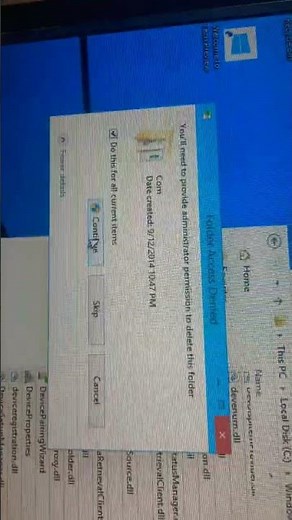 delete the System32 folder #System32 #Delete