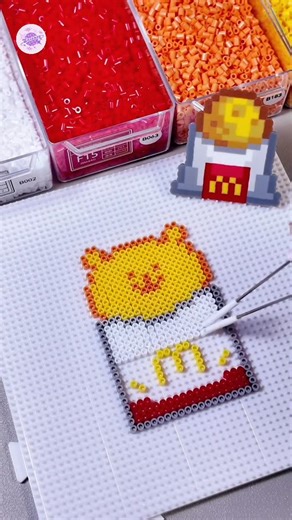snseasystore on Instagram: "French fries bear🍟🧸｜ASMR making Fuse Bead #asmr #asmrrvideo #fusebeads #perlerbeads #hamabeads #ironbeads #perlerbeadsart #hamabeadsart #asmr #satisfying #satisfyingvideo #satisfyingsounds #pixelart #perler #usa🇺🇸 #canada🇨🇦 #au #europe #unitedkingdom #de #fr #spain #saudiarabia🇸🇦 #australia #singapore #japan"