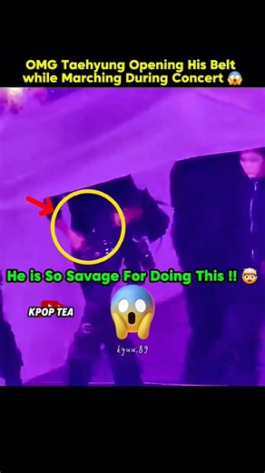 🤯🔥Taehyung Open his Belt Marching in Goyang Concert #bts#btsarmy#btsshorts#taehyung#btsv#jungkook