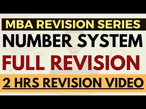 Number System Video Lecture | Crash Course for CAT