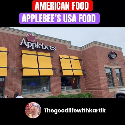 Trying Applebee's in USA 🇺🇸 Worth the Hype? 🍔 Honest Review! #Shorts #Applebees #USA #AmericanFood