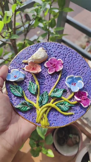 MDF wall Hanging/ wall decor 💞 #craft #clayart #handmade #shortsfeed #viralshorts#viral#shorts#art
