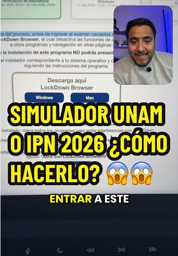 ¿Cómo hacer el simulador UNAM o IPN? #unam #ipn #simulador #examen | navegador seguro unam