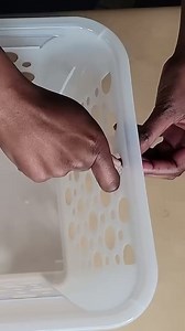 Stick Dollar Tree shower curtain rings to a bin 😱