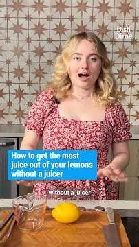 How to get the most juice out of your lemons without a juicer 🍋