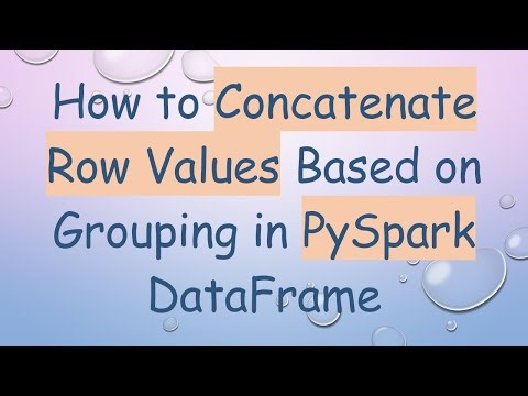 How to Concatenate Row Values Based on Grouping in PySpark DataFrame